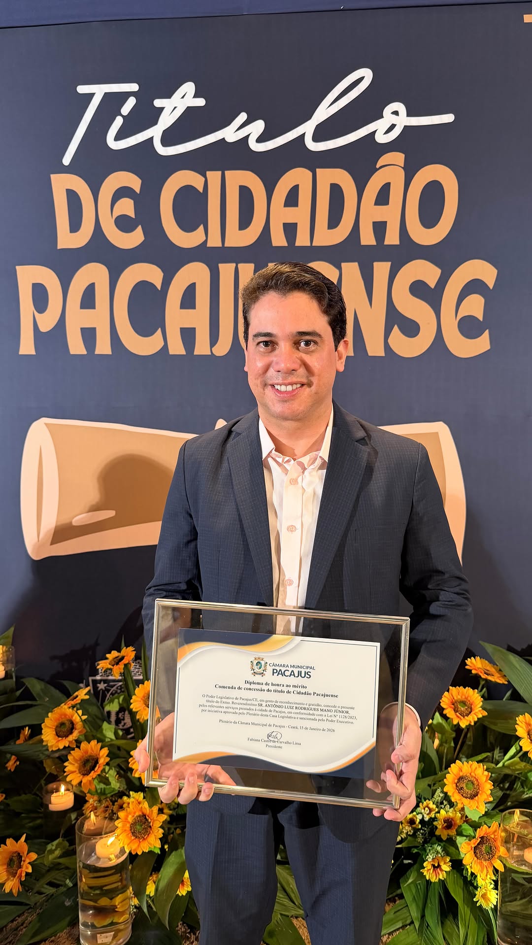 Júnior Mano cidadão pacajuense