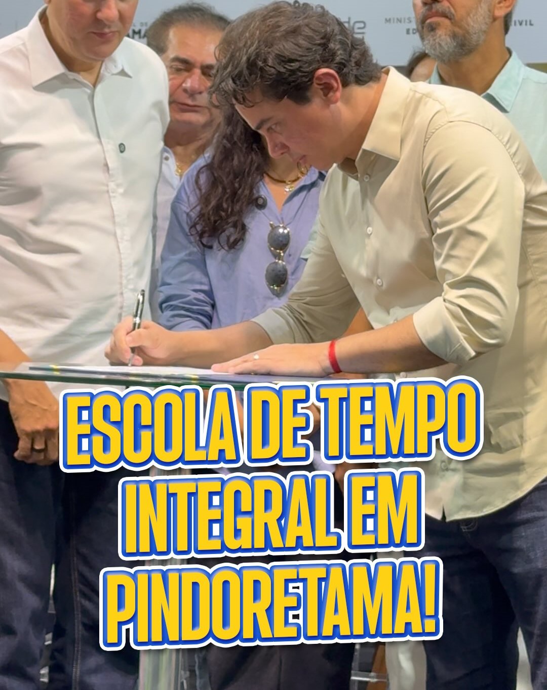 Júnior Mano inaugura escola integral em Pindoretama